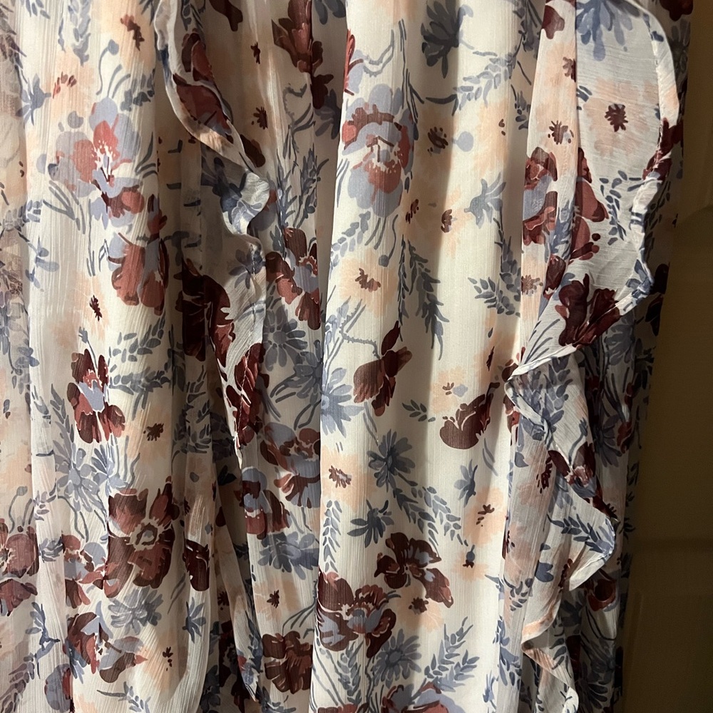 A&F Ruffle Drape Maxi Dress - Picture 5 of 8
